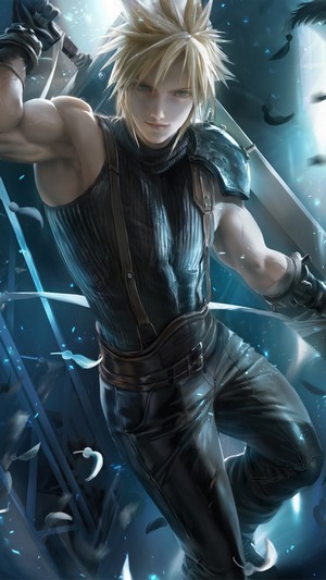 Cloud Strife from Final Fantasy 7 Remake 4K