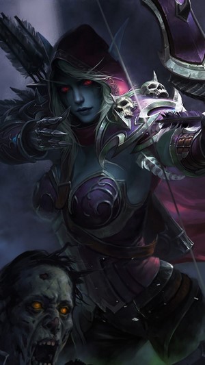 Sylvanas Windrunner, WoW, Fantasy, Girl, 4k