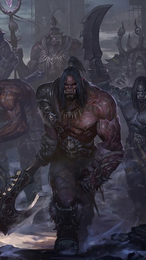 Grom Hellscream and Orcs from World of Warcraft