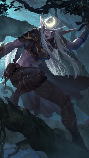 Night Elf from World of Warcraft 4K