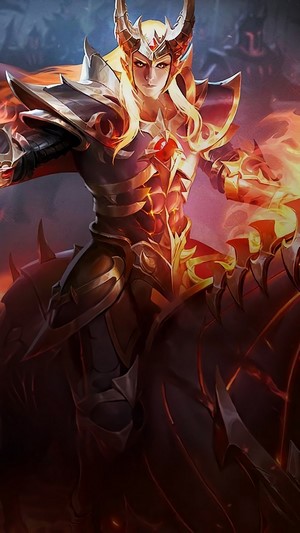 Leomord Inferno Soul Skin from Mobile Legends 4K