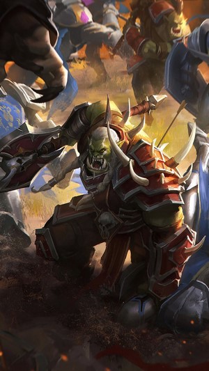 Varok Saurfang from World of Warcraft in battle 4K