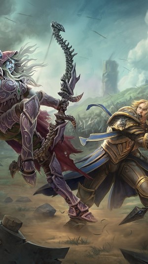 Sylvanas Windrunner and Anduin Wrynn from WoW