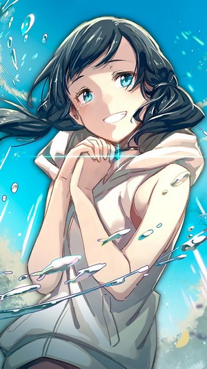 Hina Amano, Weathering With You, Rain, 4k