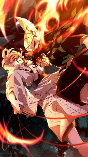 Tanjiro Kamado vs Rui, Kimetsu no Yaiba, 4k