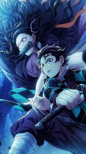 Tanjiro, Nezuko, Kimetsu no Yaiba, 4k