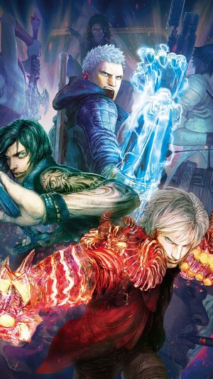 Dante, V, and Nero from Devil May Cry 5 4K