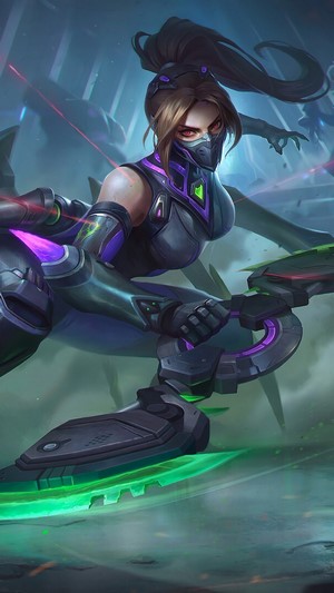 Hanabi from Mobile Legends, V.E.N.O.M Nephila Skin 4K
