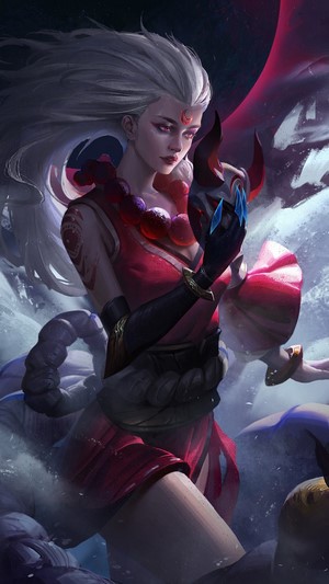 Diana, LoL, Blood Moon, Art, 4k