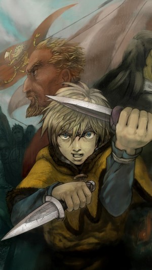 Thorfinn from Vinland Saga with Knives