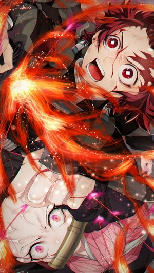Tanjiro and Nezuko from Kimetsu no Yaiba 4K
