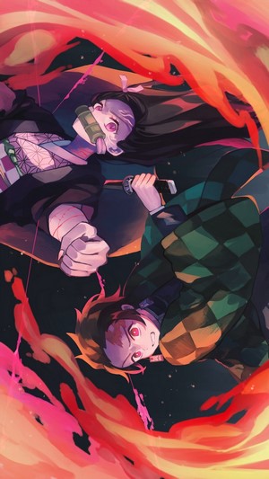 Tanjiro and Nezuko from Demon Slayer