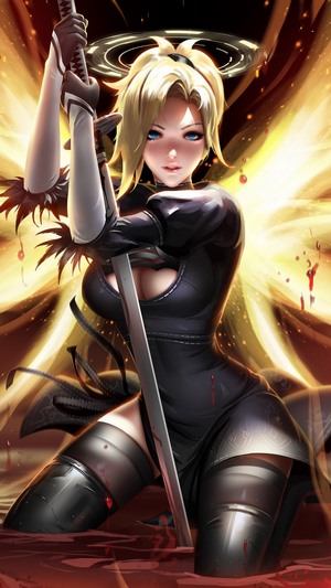 Mercy, Nier Automata, Overwatch HD