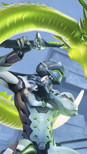 Genji from Overwatch with Dragon Blade