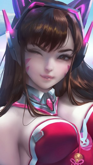D.Va from Overwatch 4K
