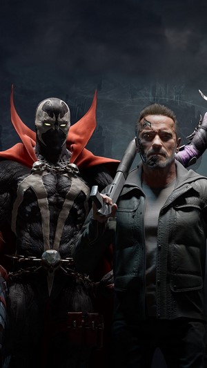 Spawn and Terminator from Mortal Kombat 11 4K