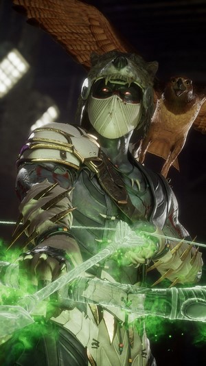 Nightwolf from Mortal Kombat 11 with bow and arrow