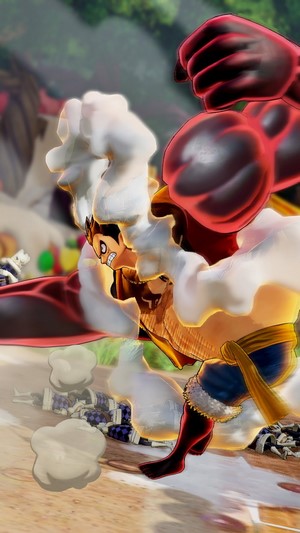 Luffy in Gear Fourth Boundman from One Piece Pirate Warriors 4