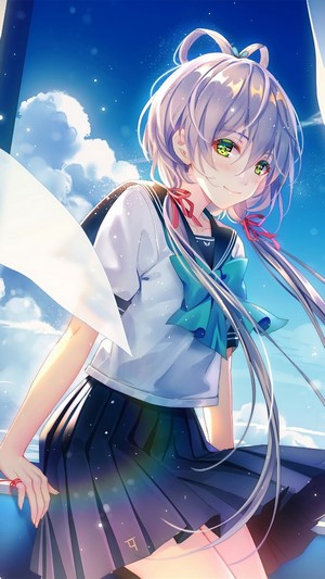 Anime, Beautiful, School Girl, 4k