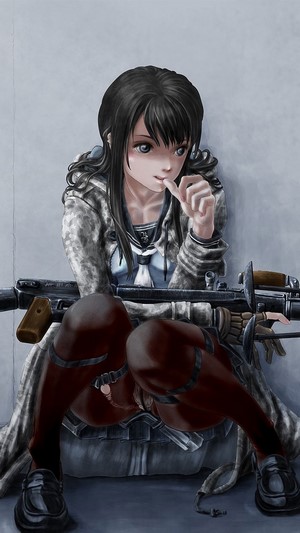 Anime Girl with Sniper Rifle