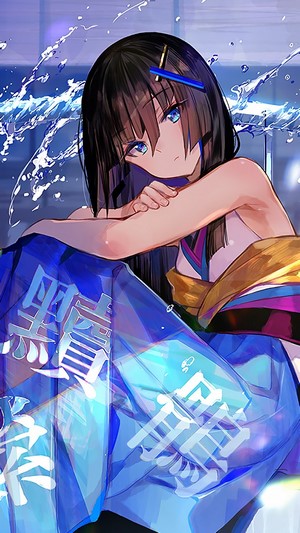 Anime, Girl, Katana, 4k