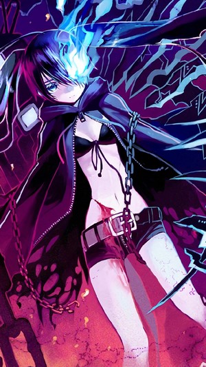 Anime, Girl, Fantasy, Black Rock Shooter, 4k