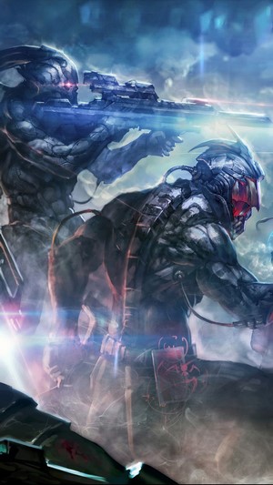 Sci-Fi Soldiers with Futuristic Weapons 4K