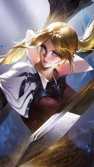 Fantasy Girl Warrior with Sword 4K