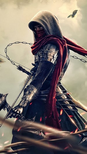 Fantasy, Warrior, Bow and Arrow, 4k