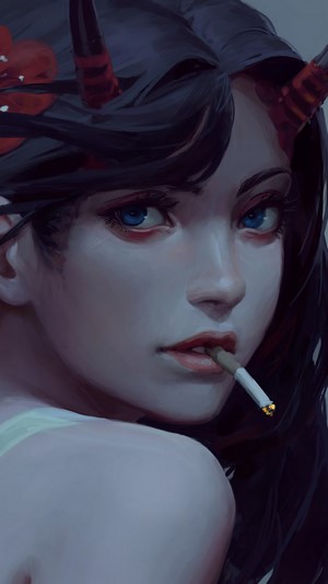 Fantasy Girl Smoking 4K