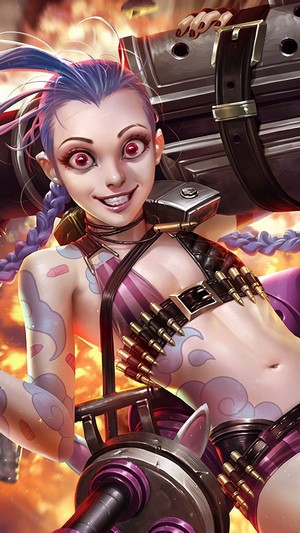 Jinx, LoL, 4k