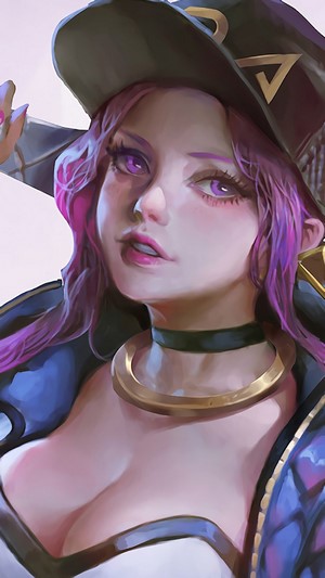 Akali from K/DA K-Pop group in 4K