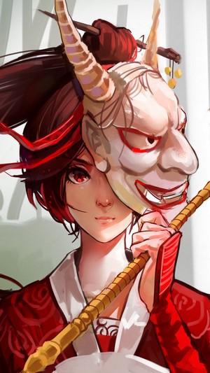 Akali from LoL Blood Moon 4K