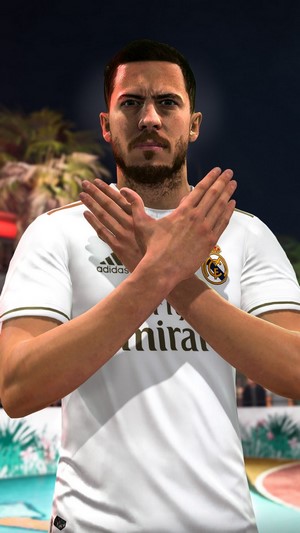 Eden Hazard from FIFA 20 in 4K