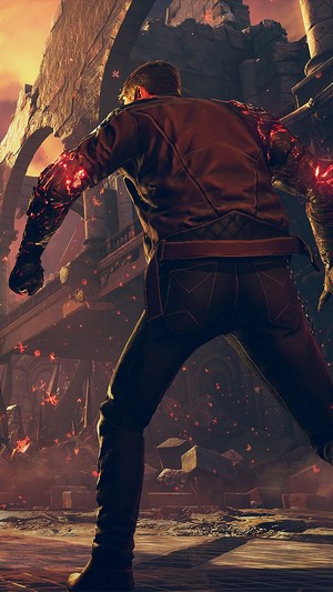 Desmond from Devils Hunt with glowing arms
