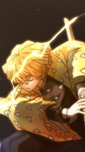 Zenitsu Agatsuma from Kimetsu no Yaiba with Lightning