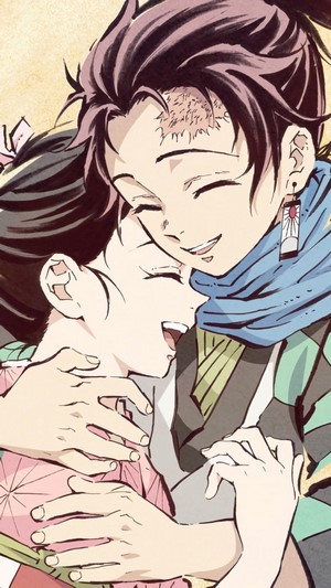 Tanjiro, Nezuko, Kamado, Kimetsu no Yaiba, 4k
