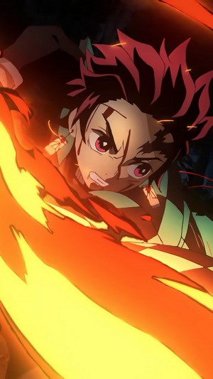 330244 Tanjiro Flaming Katana Kimetsu No Yaiba 4k Rare Gallery