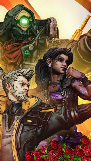 Borderlands 3 Characters FL4K, Amara, Zane, and Moze 4K