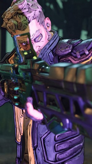 Zane from Borderlands 3 with a rifle