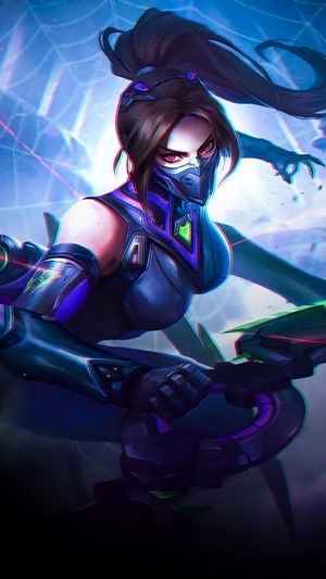 Hanabi, VENOM Nephila, Skin, Mobile Legends, 4k