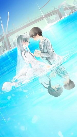 Hina Amano and Hodaka Morishima from Weathering With You 4K