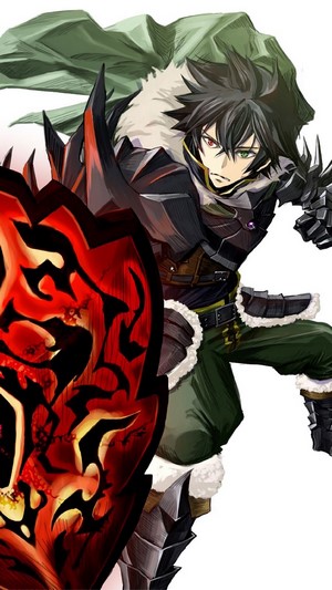 Naofumi Iwatani from The Rising of the Shield Hero with Curse Shield