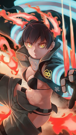 Tamaki Kotatsu from Fire Force in 4K