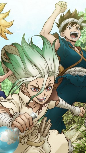 Senku Ishigami and friends from Dr. Stone 4K