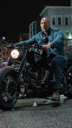 Hobbs and Shaw, Dwayne Johnson, Motorcycle HD