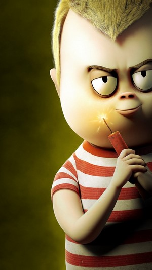 Pugsley Addams from The Addams Family holding a firecracker