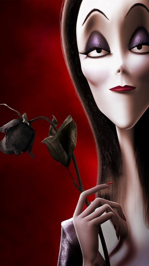 Morticia Addams from The Addams Family 2019 4K