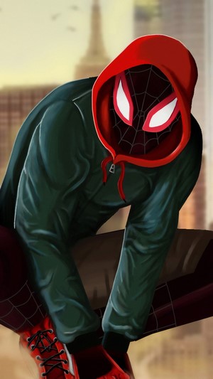 Miles Morales from Spider-Man Into the Spider-Verse 4K