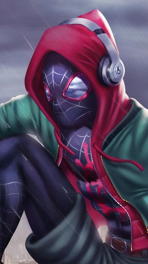 Miles Morales from Spider-Man Into the Spider-Verse 4K